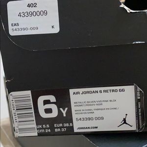 Air Jordan  6 Retro GG